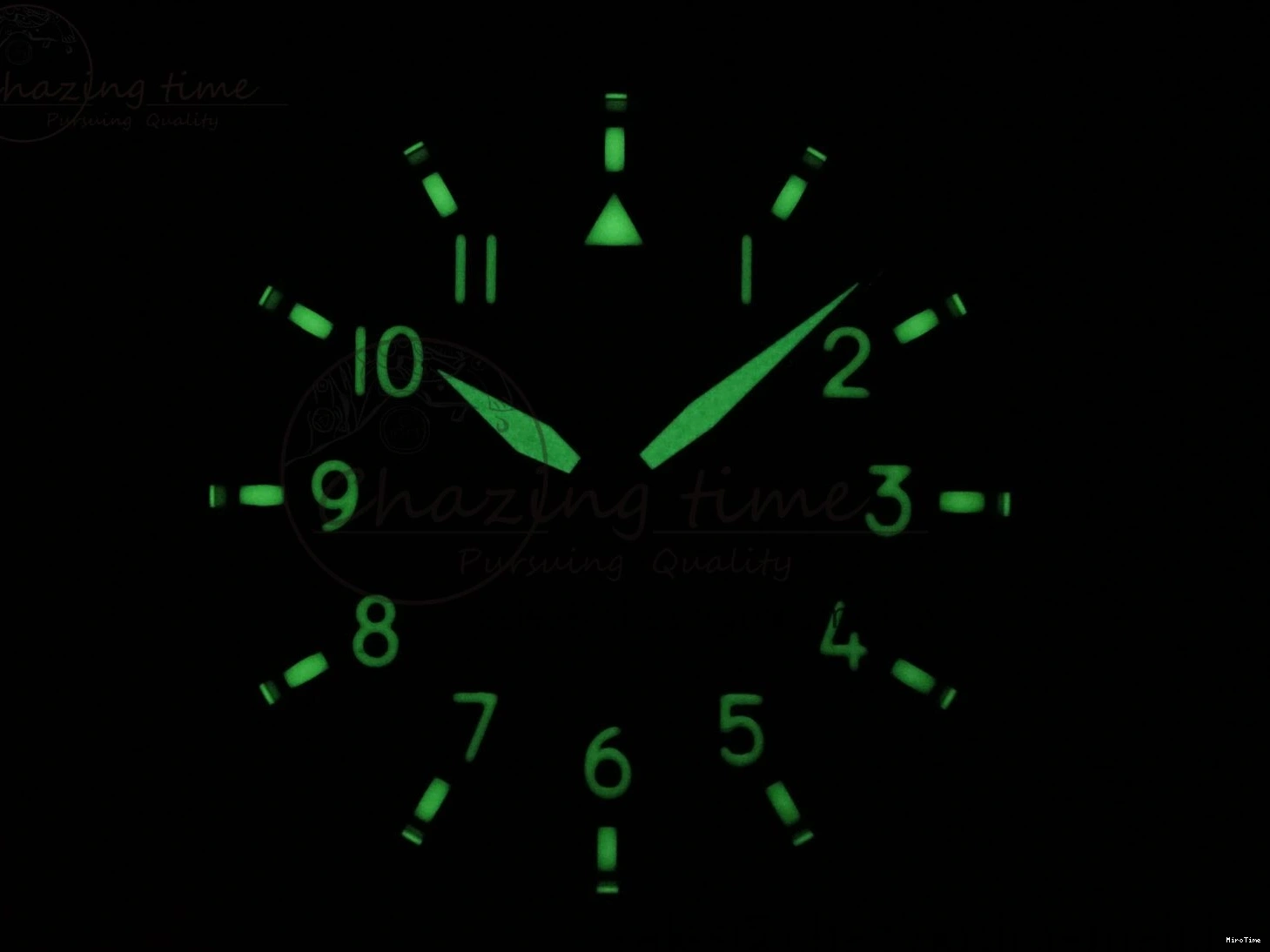 MIROTIME 0302 Big Pilot IW329802 M+F 1:1 Best Edition Green Dial on Green Nylon Strap MY Unique 7002